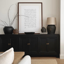 Load image into Gallery viewer, Vintage Arabic Poem _ Framed Print _ 95x125cm