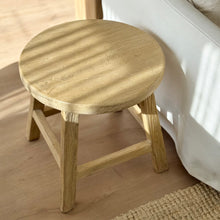 Load image into Gallery viewer, Organic Boho Side Table _ Blonde Elm
