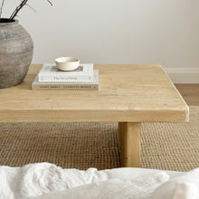 Load image into Gallery viewer, Organic Platform Coffee Table _ Blonde Elm