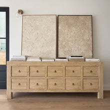 Load image into Gallery viewer, Organic Sideboard _ Ten Drawer _ Blonde Elm