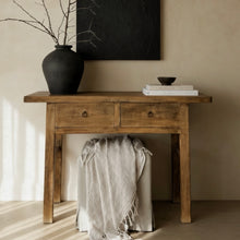 Load image into Gallery viewer, Ming Console _ Two Drawer _ 120cm _ Rustic Brown