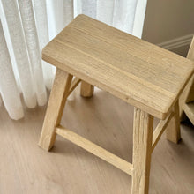 Load image into Gallery viewer, Organic Worker Stool _ Rectangle _ Blonde Elm