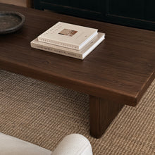 Load image into Gallery viewer, Wabi-Sabi Platform Coffee Table _ Antique Brown