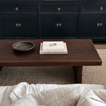 Load image into Gallery viewer, Wabi-Sabi Platform Coffee Table _ Antique Brown