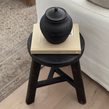 Load image into Gallery viewer, Provincial Worker Stool _ Textured Black