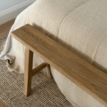 Load image into Gallery viewer, Farmhouse Skinny Bench _ Aged Elm