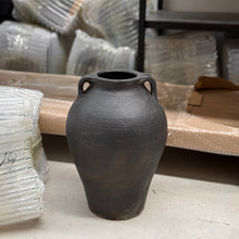 Load image into Gallery viewer, Vintage Pot _ Handles _ Stone Black