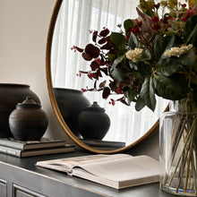 Load image into Gallery viewer, French Provincial Mirror _ Round_ Antique Gold