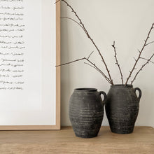 Load image into Gallery viewer, Vintage Vessel _ Handle _ Stone Grey/Black