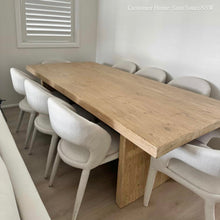 Load image into Gallery viewer, Organic Platform Dining Table _ 244cm _ Blonde Elm