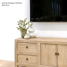 Load image into Gallery viewer, Organic Boho TV Unit _ Blonde Elm