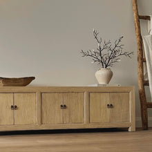 Load image into Gallery viewer, Organic TV Unit _ Six Door _ Blonde Elm _ 2 Sizes