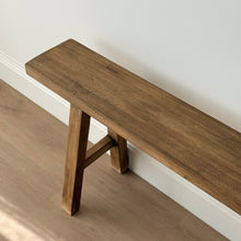 Load image into Gallery viewer, Ming Skinny Bench _ 140cm _ Rustic Brown