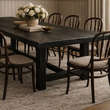 Load image into Gallery viewer, Heritage Farmhouse Dining Table _ 244cm _ Textured Black