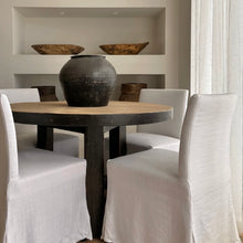 Load image into Gallery viewer, Heritage Dining _ Distressed Black + Honey Elm _ 2 Sizes