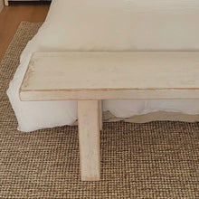 Load image into Gallery viewer, Hamptons Bench _ 180cm _ Rustic White Elm