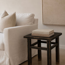 Load image into Gallery viewer, Oriental Side Table _ Rustic Black