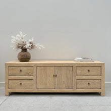 Load image into Gallery viewer, Organic Boho TV Unit _ Blonde Elm