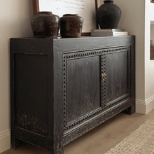 Load image into Gallery viewer, Heritage Sideboard _ Iron Detail _ 140cm _ Distressed Black