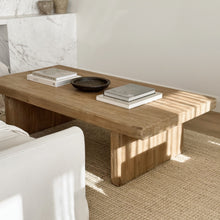 Load image into Gallery viewer, Farmhouse Platform Coffee Table _ 160cm _ Aged Elm