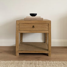 Load image into Gallery viewer, American Farmhouse Bedside Table _ Aged Elm