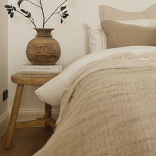 Load image into Gallery viewer, Farmhouse Side Table _ Tri-Leg _ Aged Elm