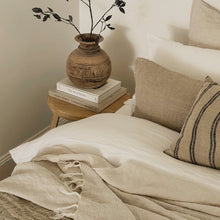 Load image into Gallery viewer, Farmhouse Side Table _ Tri-Leg _ Aged Elm