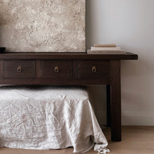 Load image into Gallery viewer, Dark wooden console