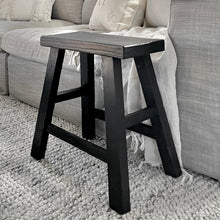 Load image into Gallery viewer, Heritage Worker Stool _ Rectangle _ Textured Black