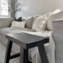 Load image into Gallery viewer, Heritage Worker Stool _ Rectangle _ Textured Black