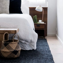 Load image into Gallery viewer, Rug | Organic Jute | Heritage Black