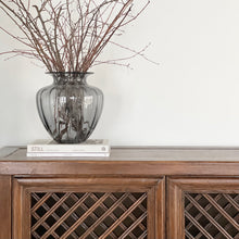 Load image into Gallery viewer, Antique Lattice Cabinet _ Brown Elm