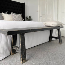 Load image into Gallery viewer, Provincial Bench _ 180cm _ Distressed Black