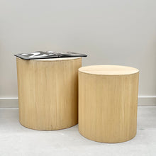 Load image into Gallery viewer, Cylinder Side Table Reclaimed Elm