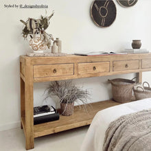 Load image into Gallery viewer, Antique Console Reclaimed Elm