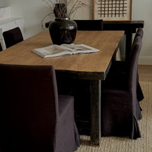 Load image into Gallery viewer, Heritage Dining Table _ 210cm _ Black + Honey Elm
