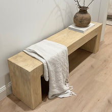 Load image into Gallery viewer, Organic Platform Bench _ Blonde Elm
