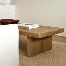 Load image into Gallery viewer, American Farmhouse Platform Coffee Table _ Honey Elm _ 2 Sizes
