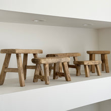 Load image into Gallery viewer, Baby Worker Stool _ Raw Elm
