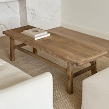 Load image into Gallery viewer, Farmhouse Coffee Table _ Raw Natural Elm
