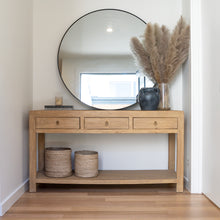 Load image into Gallery viewer, Antique Console _ 160cm _ Aged Elm _ Three Drawer
