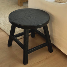 Load image into Gallery viewer, Provincial Boho Side Table _ Distressed Black
