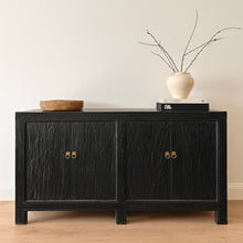 Load image into Gallery viewer, Provincial Sideboard _ 4 Door _ Modern Black
