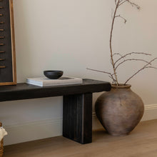 Load image into Gallery viewer, Kuro-Sabi Bench _ Oak _ Black Brown
