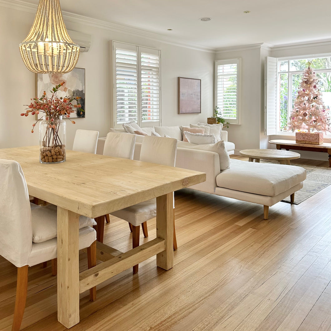 Organic Dining Table _ 200cm _ Blonde Elm