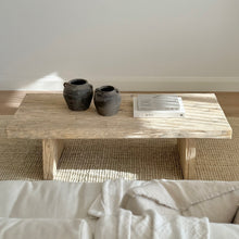 Load image into Gallery viewer, Platform Coffee Table _ Whitewashed Elm
