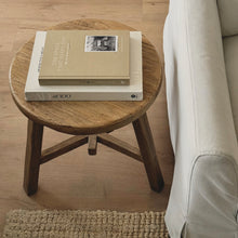 Load image into Gallery viewer, Farmhouse Side Table _ Tri-Leg _ Aged Elm
