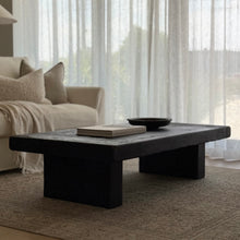 Load image into Gallery viewer, Kuro-Sabi Coffee Table _ Oak _ Rectangle _ Black Brown
