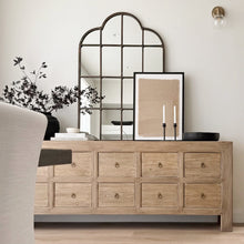 Load image into Gallery viewer, American Farmhouse Sideboard _ Ten Drawer _ Aged Elm
