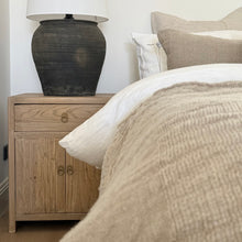 Load image into Gallery viewer, Antique Bedside Table _ Aged Elm _ 2 Sizes
